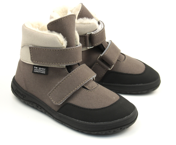 Jonap Barefoot Jerry MF šedá Dětské sandále Renbut 13-106A