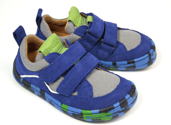 Barefoot tenisky Froddo - BF D-Velcro Blue Electic Dětské sandále Renbut 13-106A