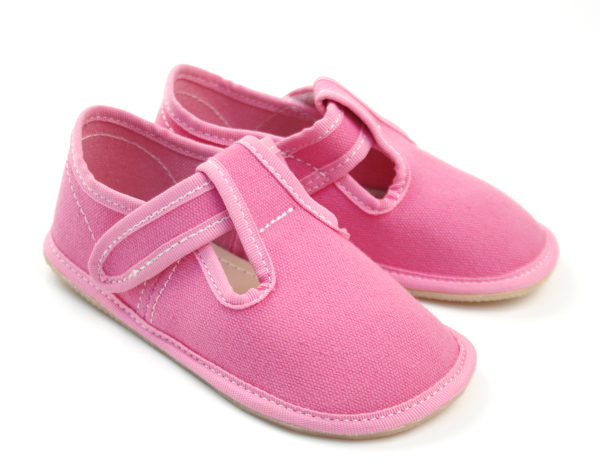 Ef Barefoot papuče 395 Fuxia Dětské sandále Renbut 13-106A