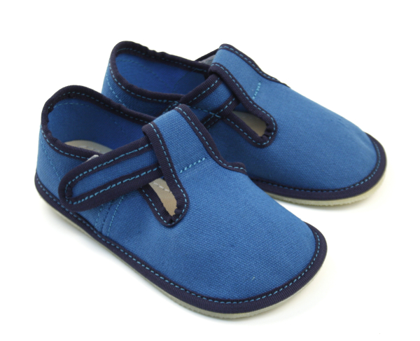 Ef Barefoot papuče 395 Tyrkys Dětské sandále Renbut 13-106A