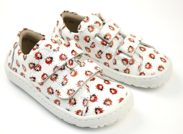 Froddo Barefoot G3130240-17 White/Red Dětské sandále Renbut 13-106A