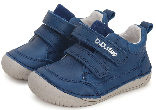 D.D. step Barefoot boty S070-41351A Bermuda Blue Dětské sandále Renbut 13-106A