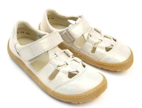 Froddo barefoot G3150262-4 Gold Shine Dětské sandále Renbut 13-106A
