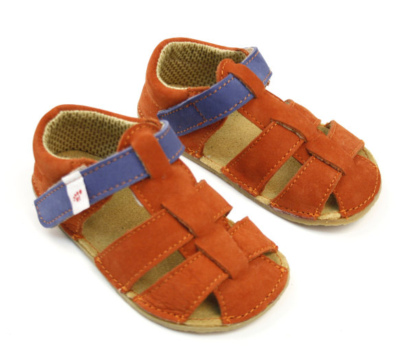 Ef Barefoot sandálky Orange Dětské sandále Renbut 13-106A