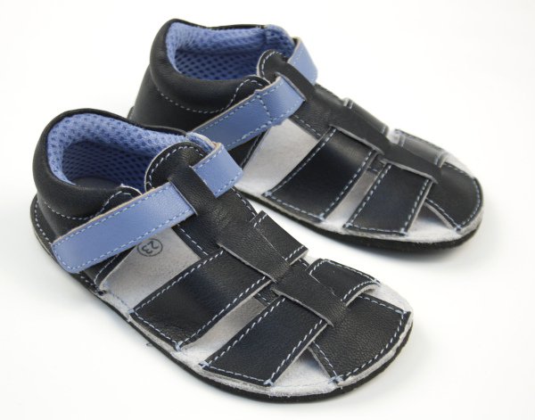 Ef Barefoot sandálky Navy Dětské sandále Renbut 13-106A