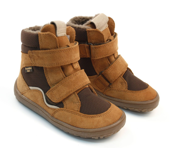 Froddo Barefoot zimní boty s membránou G3160233-1 Cognac Dětské sandále Renbut 13-106A