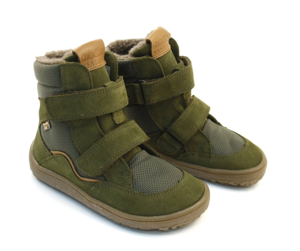 Froddo Barefoot zimní boty s membránou G3160233-2 Olive Dětské sandále Renbut 13-106A