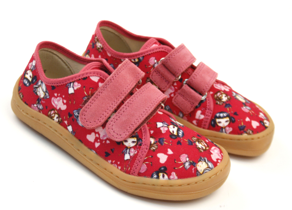 Tenisky Froddo barefoot G1700379-32 Fuxia+ Dětské sandále Renbut 13-106A