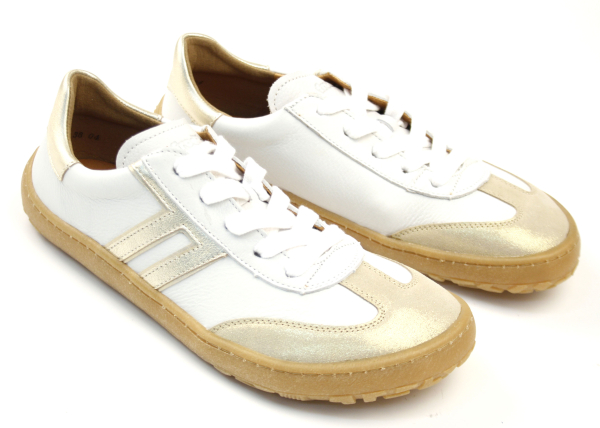Froddo Barefoot G3130268-8 White/Gold Dětské sandále Renbut 13-106A