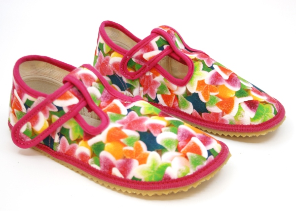 Beda Barefoot papuče Colorful Candy Dětské sandále Renbut 13-106A