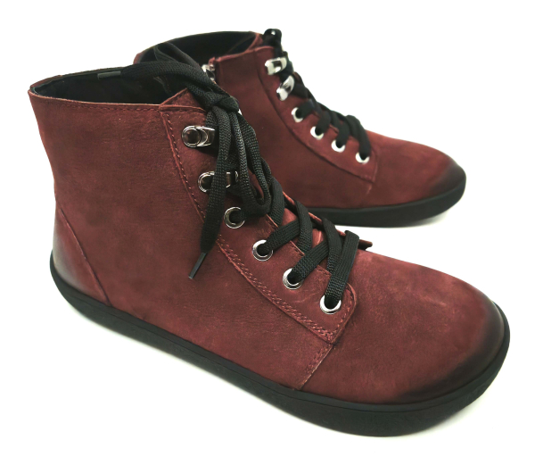 beBare Oslo Bordo Nubuck Dětské sandále Renbut 13-106A
