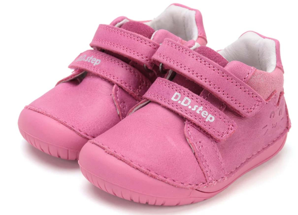 D.D. step Barefoot boty S070-52778 Daisy Pink Dětské sandále Renbut 13-106A