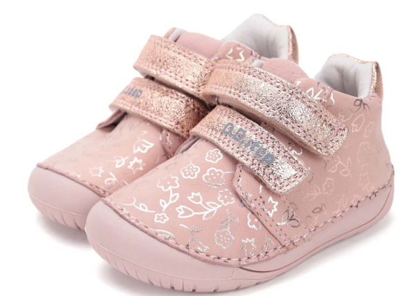 D.D. step Barefoot boty S070-52724 Baby Pink Dětské sandále Renbut 13-106A