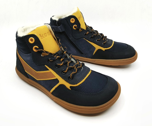 Koel barefoot Danish Nappa Blue Dětské sandále Renbut 13-106A