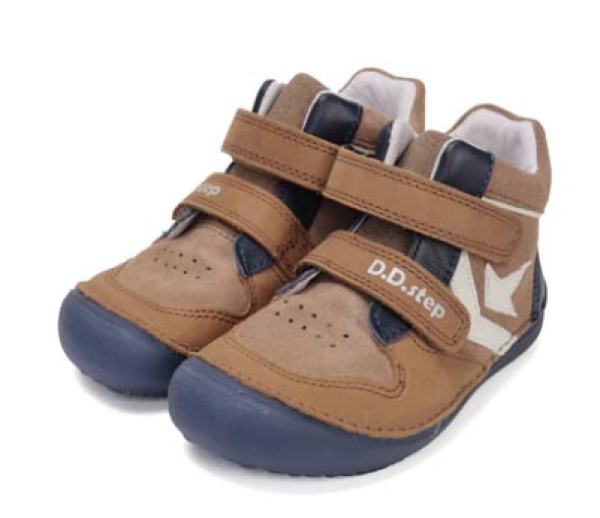 D.D.step Barefoot obuv A063-52159A Chocolate Dětské sandále Renbut 13-106A