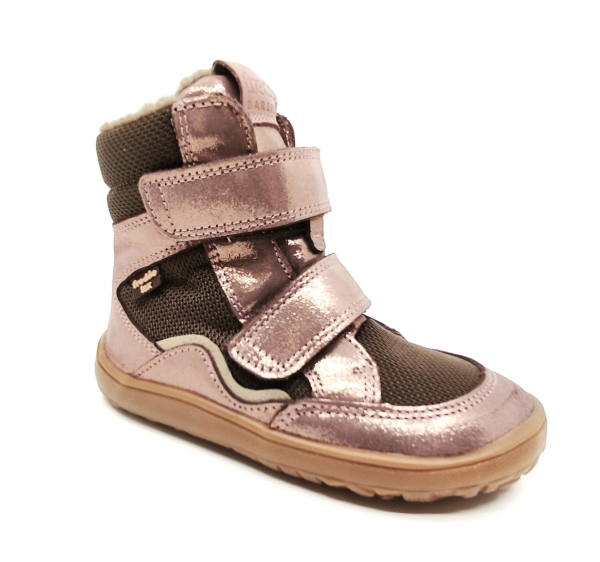 Froddo Barefoot zimní boty s membránou G3160247-8 Pink Gold Dětské sandále Renbut 13-106A