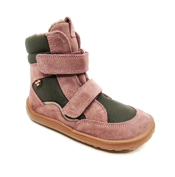 Froddo Barefoot zimní boty s membránou G3160247-13 Grey Pink Dětské sandále Renbut 13-106A