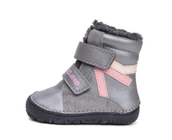 D.D.Step Barefoot zimní boty W073-52306D Dark Grey Dětské sandále Renbut 13-106A