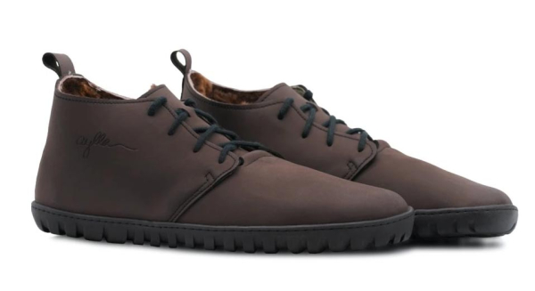 Aylla Tiksi Zimní Dark Brown Vegan Dětské sandále Renbut 13-106A