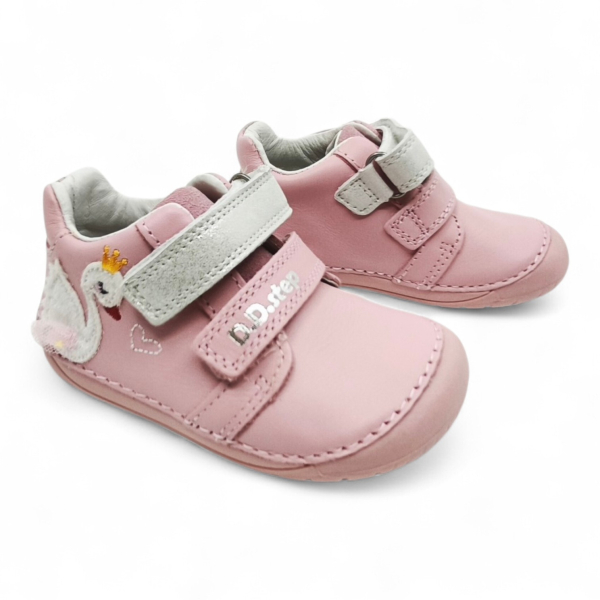 D.D. step Barefoot boty S070-61837A Baby Pink Dětské sandále Renbut 13-106A