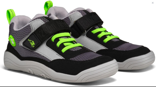 Affenzahn Sneaker Vegan Cheerly Panter Grey Dětské sandále Renbut 13-106A