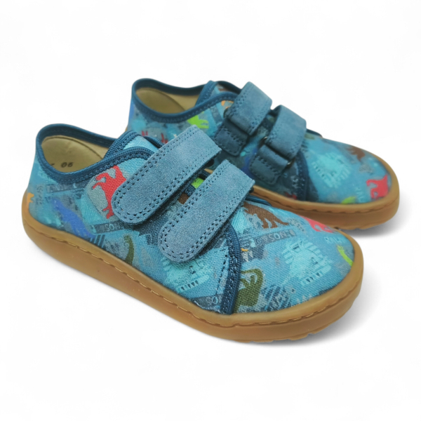 Froddo Barefoot Canvas G1700440- 15 Dark Denim Dětské sandále Renbut 13-106A