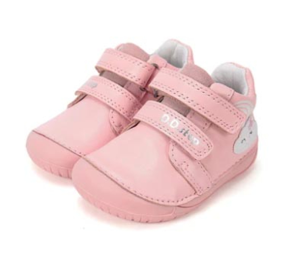 D.D. step Barefoot boty S070-61244 Baby Pink Dětské sandále Renbut 13-106A