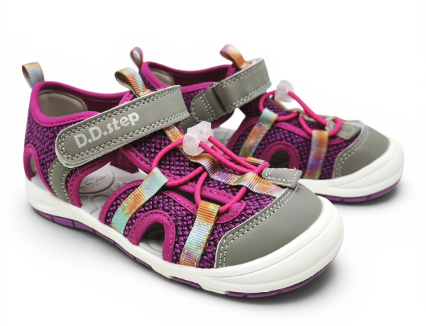 D.D.Step sandálky G065-61599 Grape Dětské sandále Renbut 13-106A