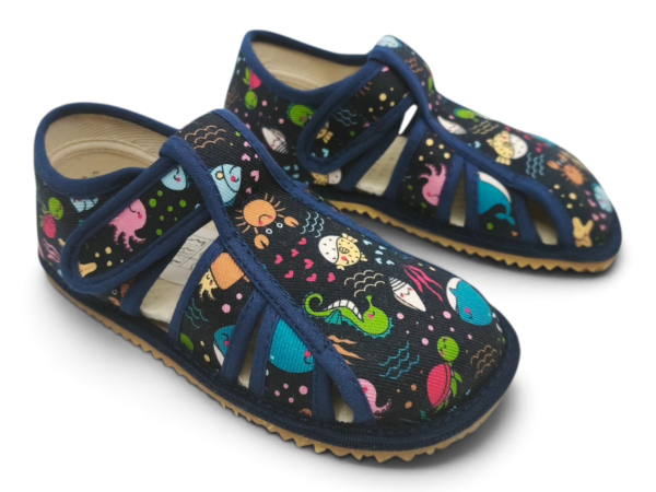 Beda Barefoot BFN BR Sea World Dětské sandále Renbut 13-106A