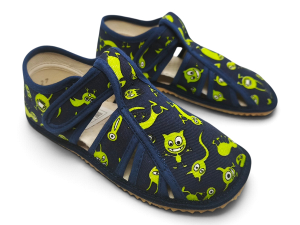 Beda Barefoot BFN BR Monsters Dětské sandále Renbut 13-106A
