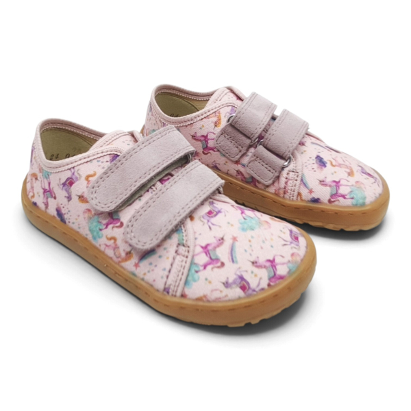 Froddo Barefoot Canvas G1700440 - 26 Pink Dětské sandále Renbut 13-106A