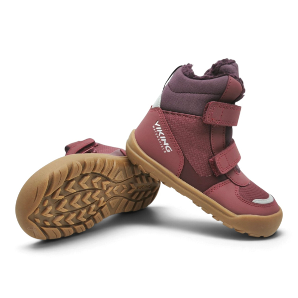 Viking Rowan Barefoot Warm 2V Wine Dětské sandále Renbut 13-106A