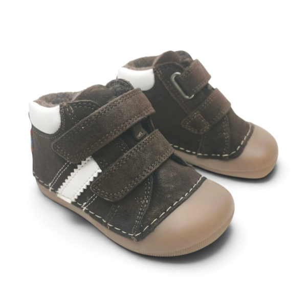Koel Barefoot Austin Suede Chocolate Dětské sandále Renbut 13-106A