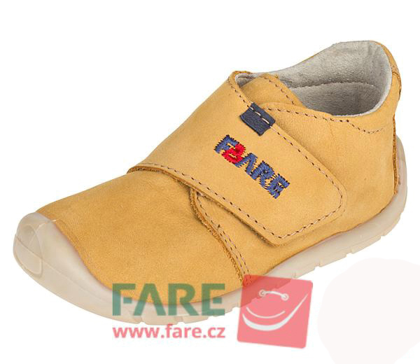 Fare Bare kožené botičky 5012281 Dětské sandále Renbut 13-106A
