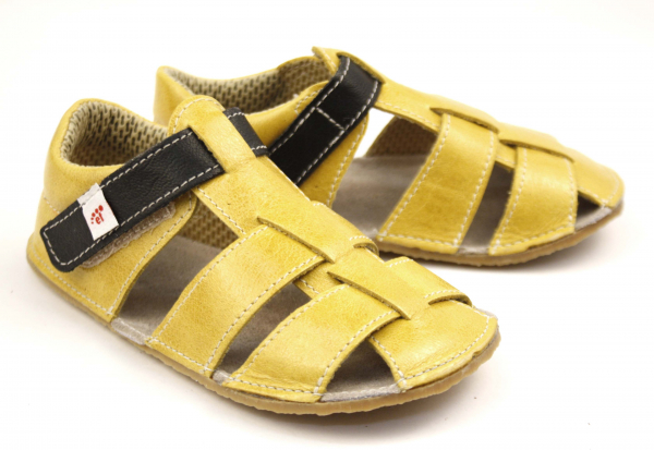 Ef Barefoot sandálky Žlutá Dětské sandále Renbut 13-106A