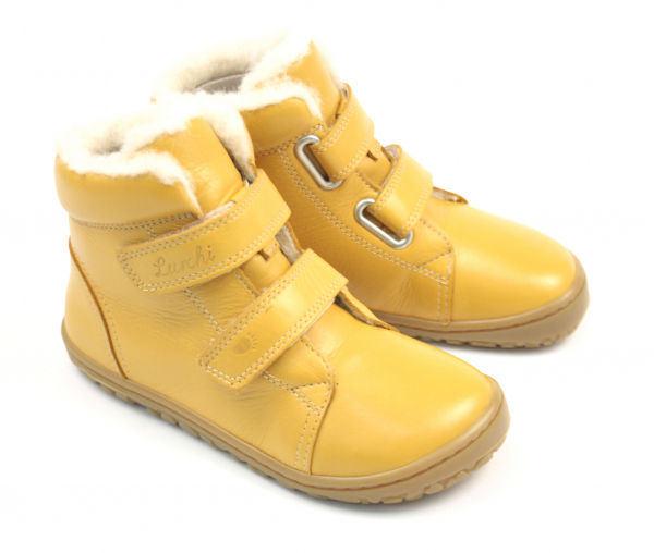 Lurchi barefoot Nik Nappa Giallo Dětské sandále Renbut 13-106A