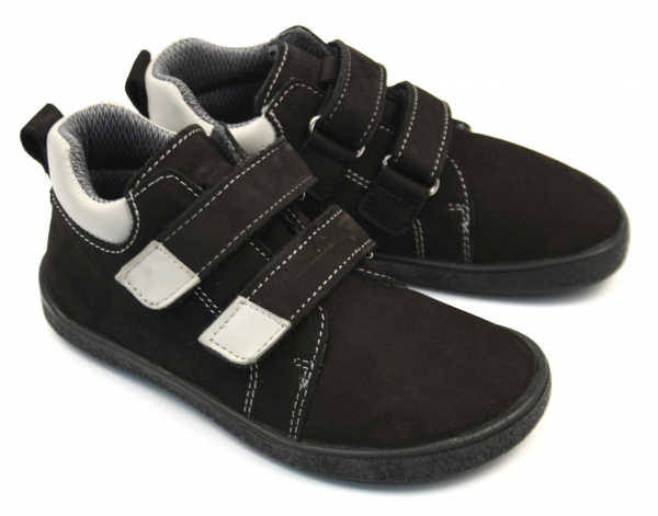 EF Barefoot Spike Black Grey Dětské sandále Renbut 13-106A