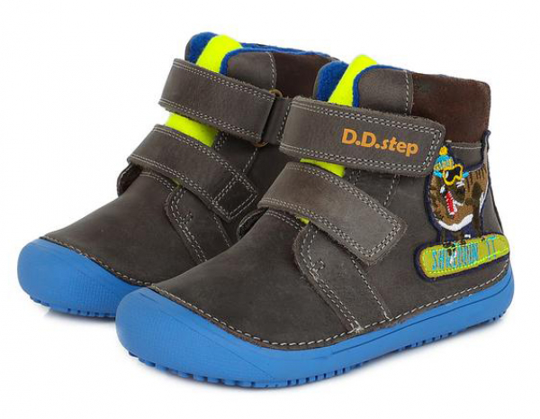 D.D.step Barefoot zimní obuv W063-284A Dark Grey Dětské sandále Renbut 13-106A