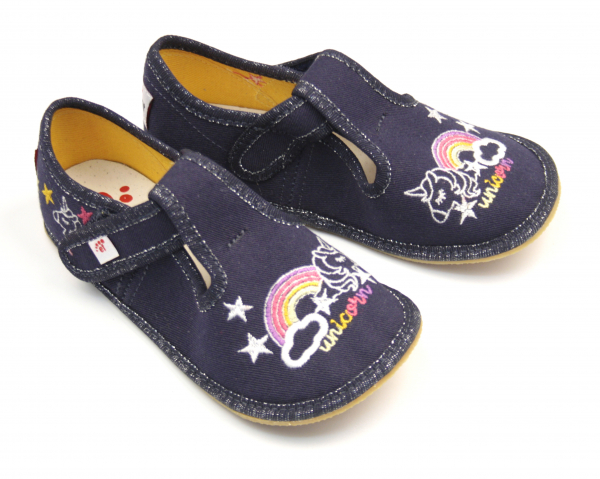 Ef Barefoot papuče 395 Unicorn Dětské sandále Renbut 13-106A