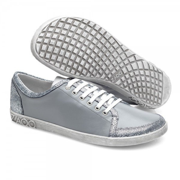 Zaqq Tiqq Grey Silver Dětské sandále Renbut 13-106A