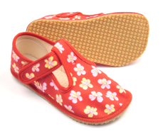 Beda Barefoot papučky Red Flower Beda Barefoot papučky Red Flower
