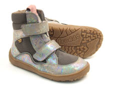 Froddo Barefoot zimní boty s membránou G3160189-7 Grey Silver Froddo Barefoot zimní boty s membránou G3160189-7 Grey Silver