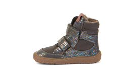 Froddo Barefoot zimní boty s membránou G3160205-10 Grey Silver