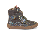 Froddo Barefoot zimní boty s membránou G3160205-10 Grey Silver
