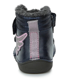 D.D.Step Barefoot zimní boty W073-364 Royal blue