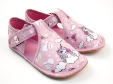 Ef Barefoot papuče 385 Pink Unicorn Ef Barefoot papuče 385 Pink Unicorn