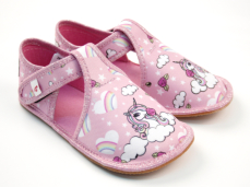 Ef Barefoot papuče 385 Pink Unicorn Ef Barefoot papuče 385 Pink Unicorn