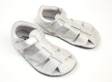 Ef Barefoot sandálky Silver Gliter