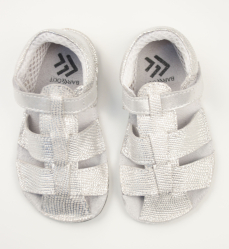 Ef Barefoot sandálky Silver Gliter Ef Barefoot sandálky Silver Gliter