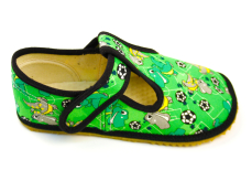 Beda Barefoot papuče Green Dinoball Beda Barefoot papuče Green Dinoball